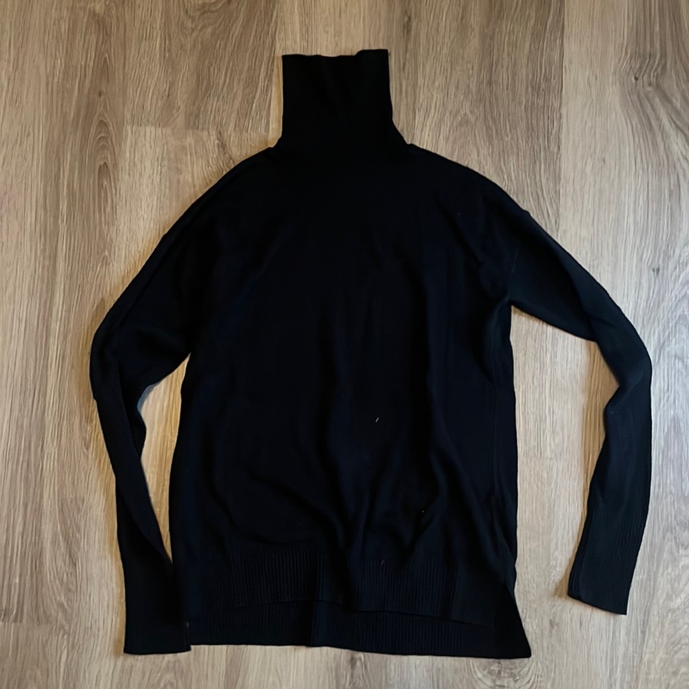 A New Day Black Turtleneck Sweater, Size XS